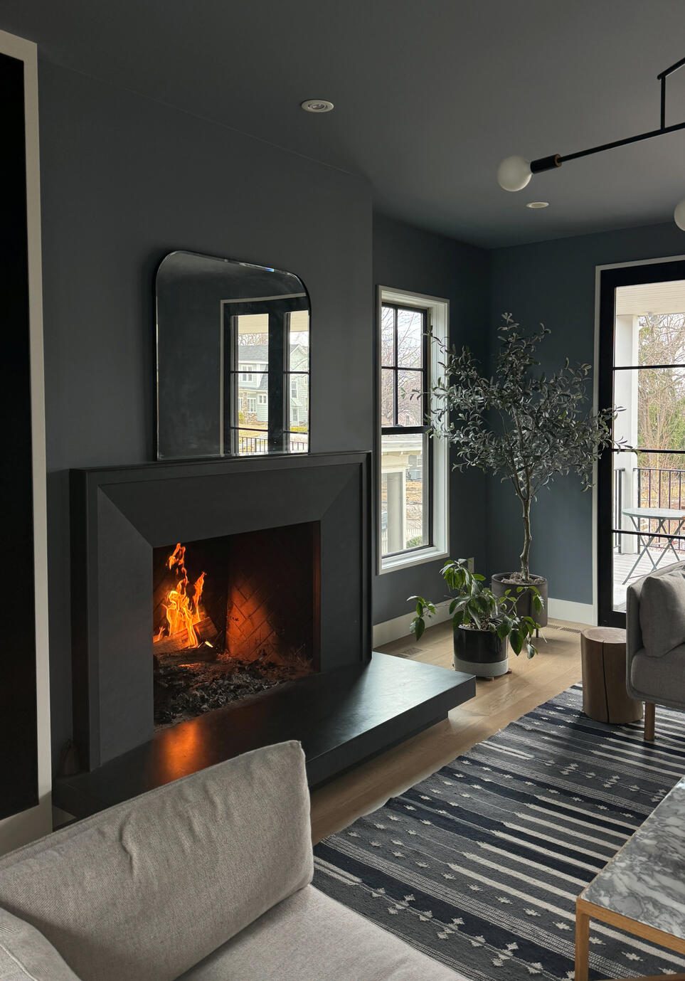 Linden Hills Fireplace Room